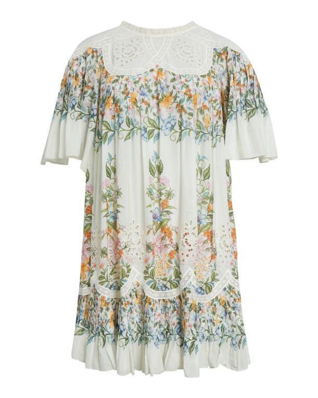 sweet bloom cotton eyelet shift dress Full Bloom Stretch Cotton Eyelet Mini Slipdress (Women)