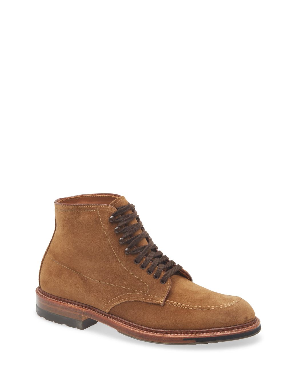Alden Brown Moc Toe Boot for men