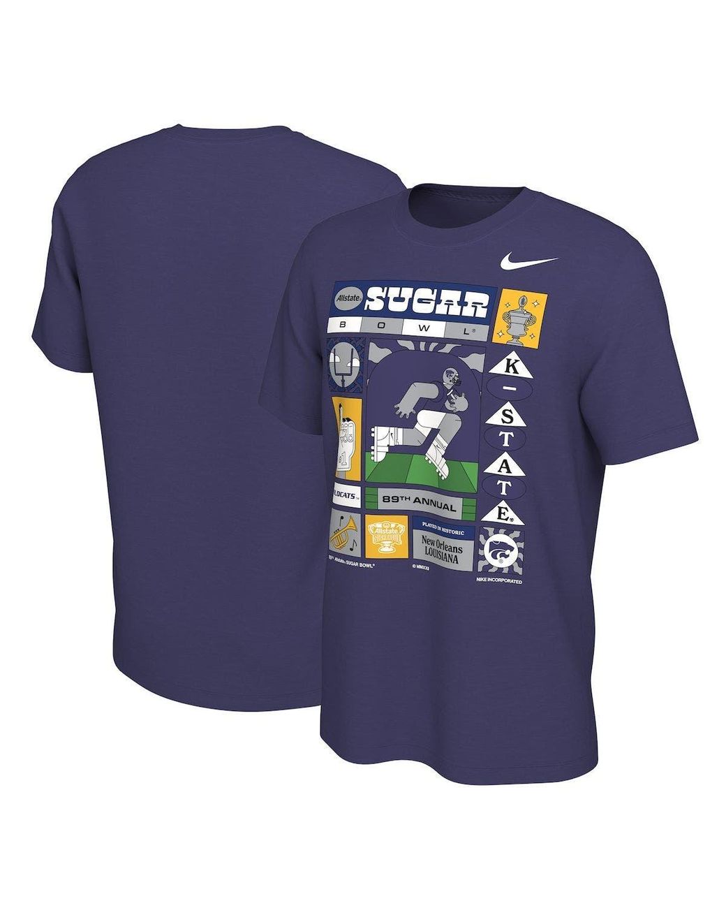 Nike Men's 2022-23 City Edition Cleveland Cavaliers Blue Warm-Up T-Shirt