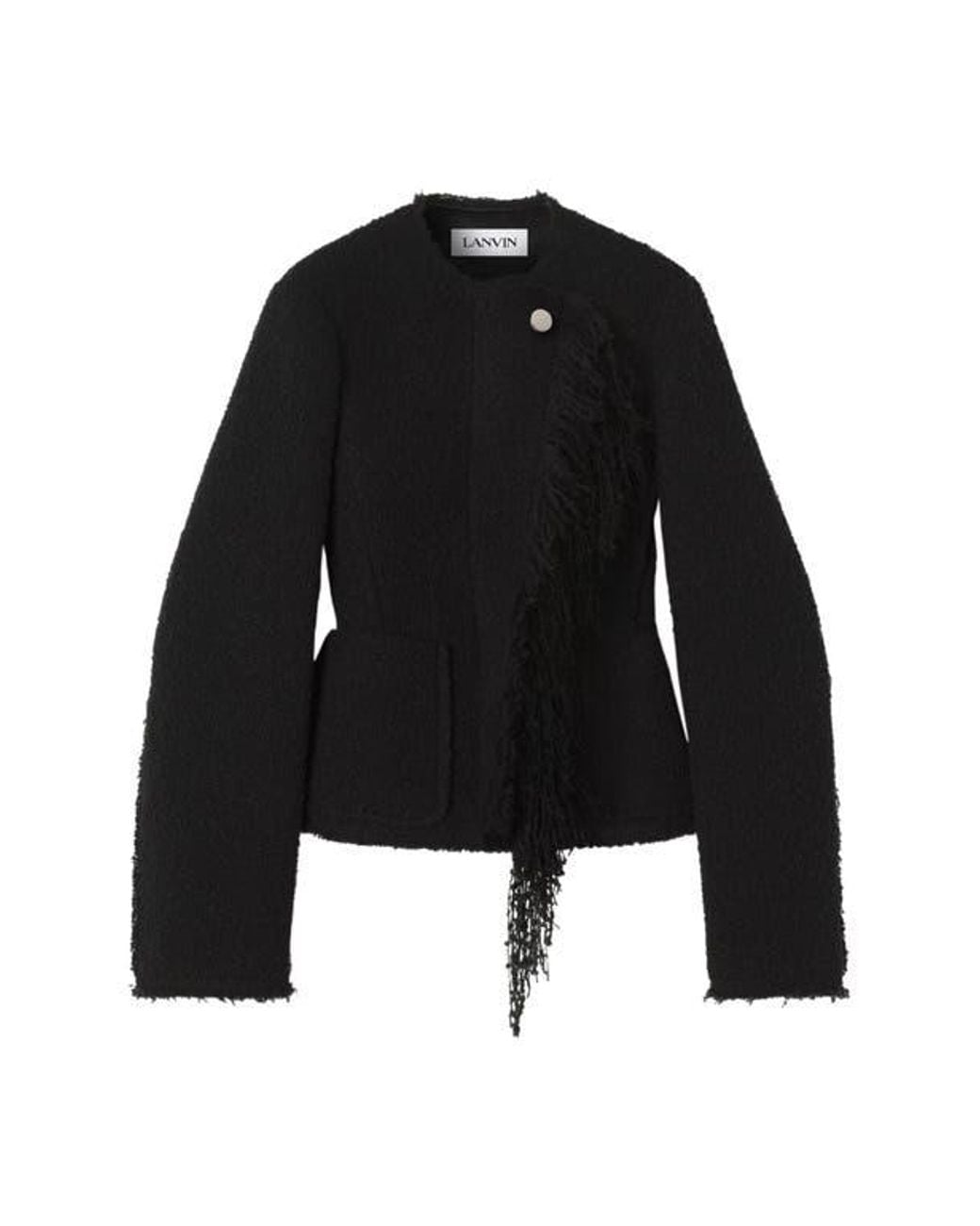 Lanvin Black Asymmetrical Jacket