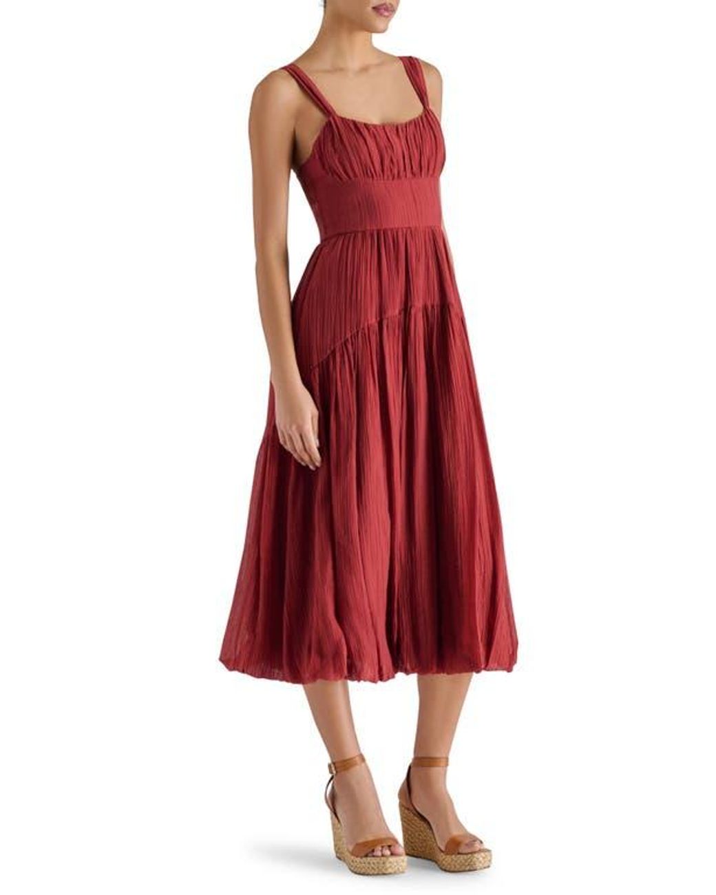 Steve Madden Eartha Sleeveless A-Line Dress in Red | Lyst