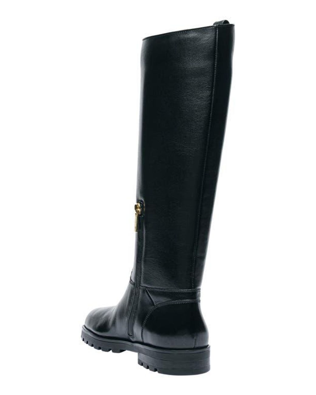 Santoni Black Leather Boot