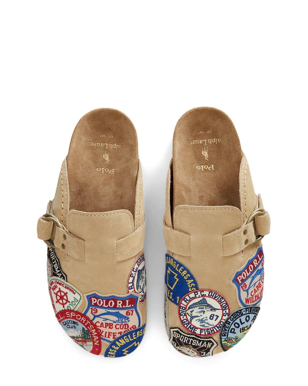 Polo Ralph Lauren Turbach Embroidered Clog in White for Men | Lyst
