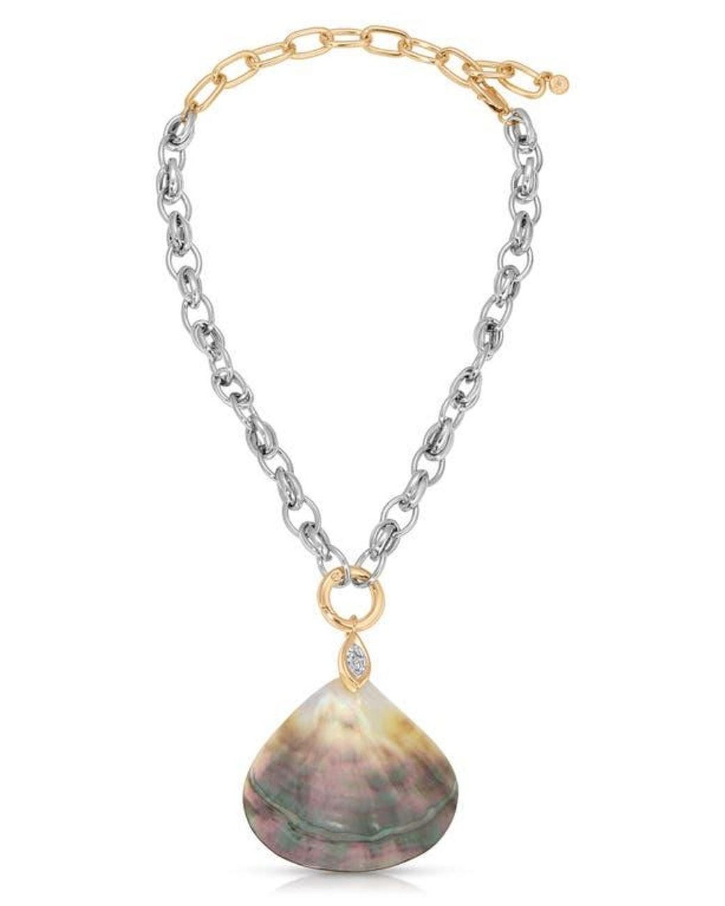 Ettika Multicolor Shell Statement Necklace