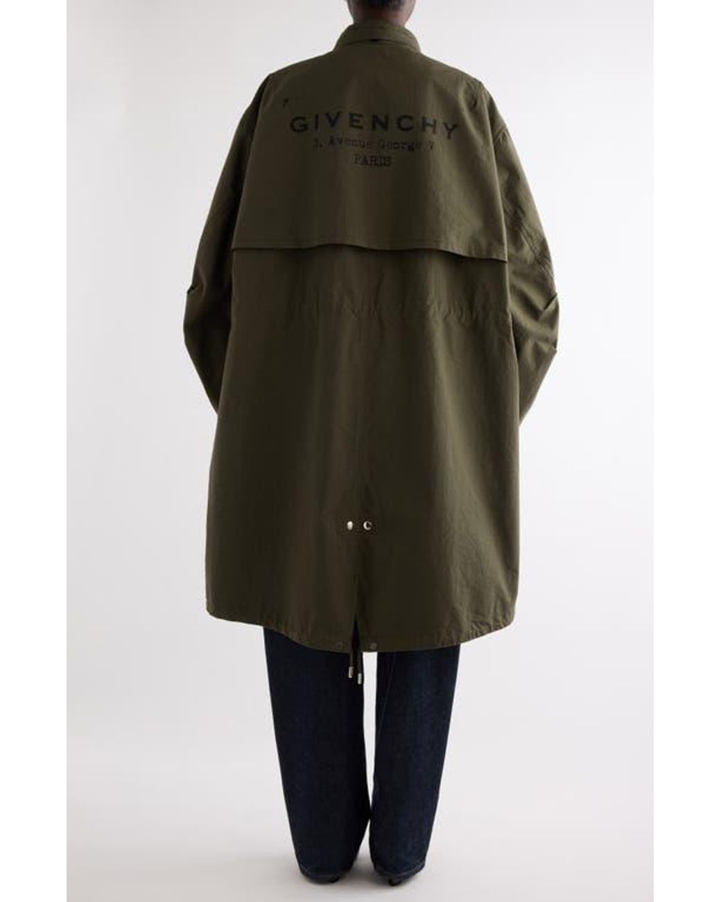 Givenchy Green Cocoon Parka