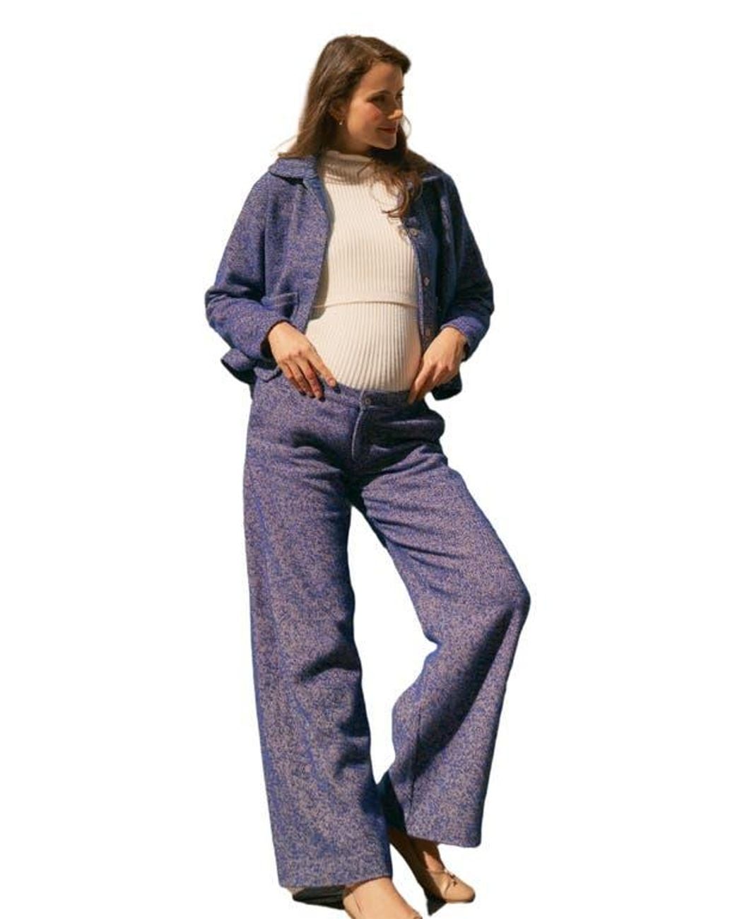 Cache Coeur Purple Kate Maternity Pants