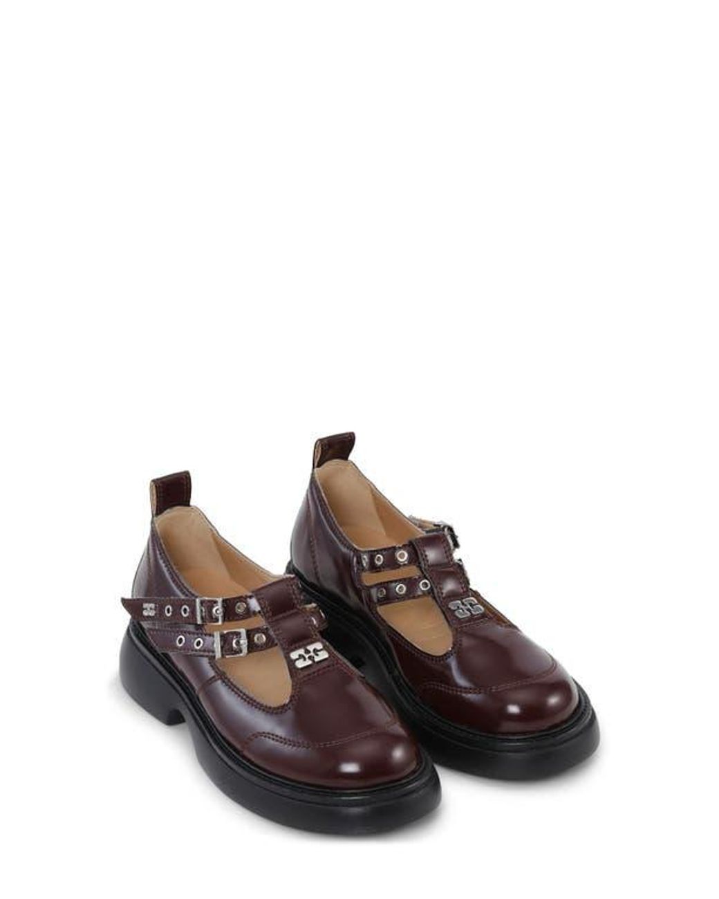 Ganni Everyday Butterfly Mary Jane in Brown | Lyst