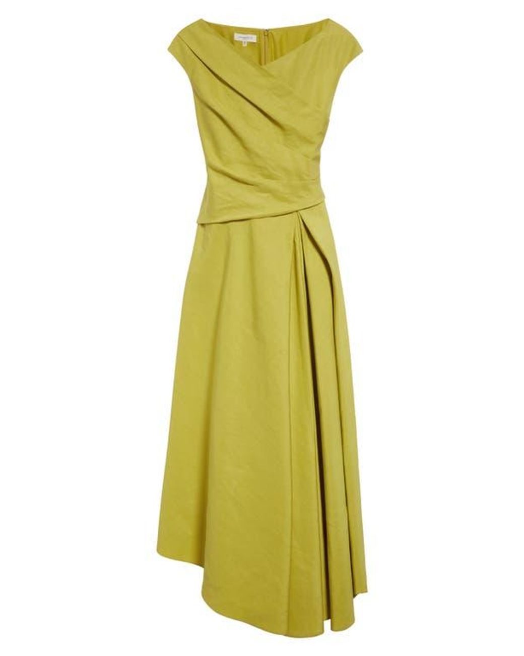 knee length dresses for ladies Lafayette 148 Linen Tipped Swing Dress In Ink