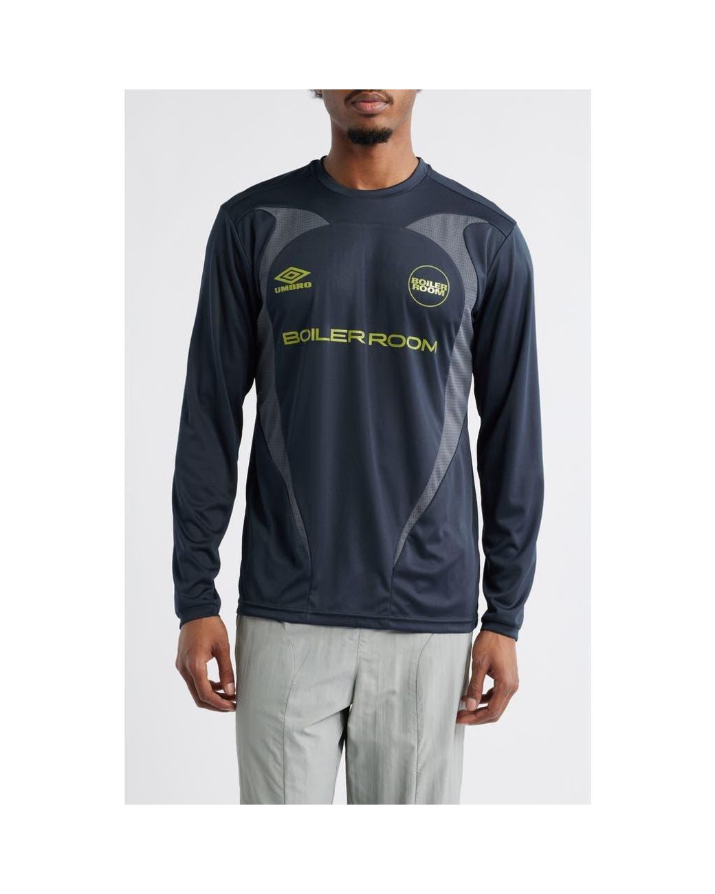BOILER ROOM X Umbro Football Graphic Jersey in Blue for Men