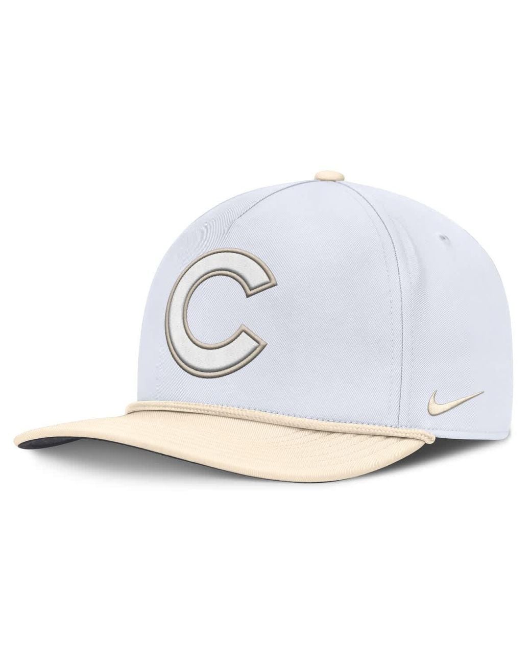 Nike White Cream Chicago Cubs Pro Performance Snapback Hat for men