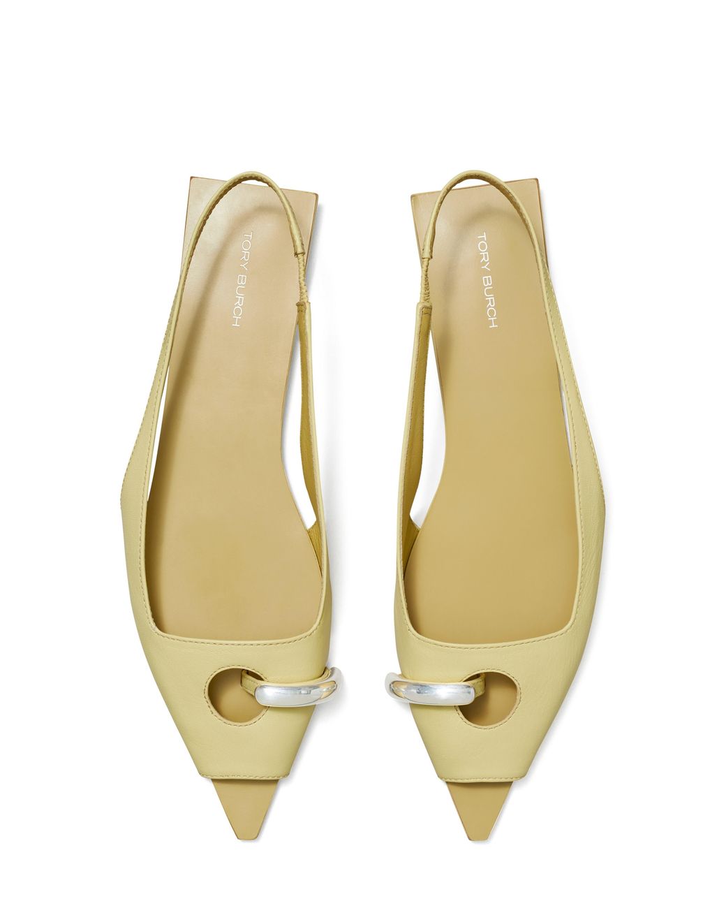 Tory burch open toe flats sales