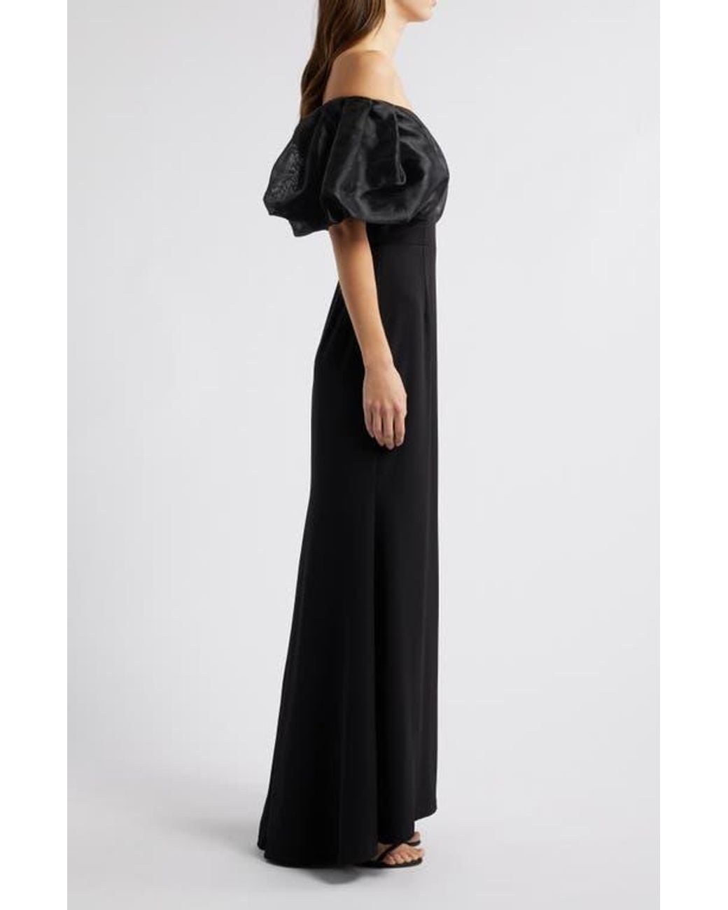 cartoon characters with black dress Eliya Off Shoulder Midi Dress- Black 2X Large US 16/ UK 18 / Black