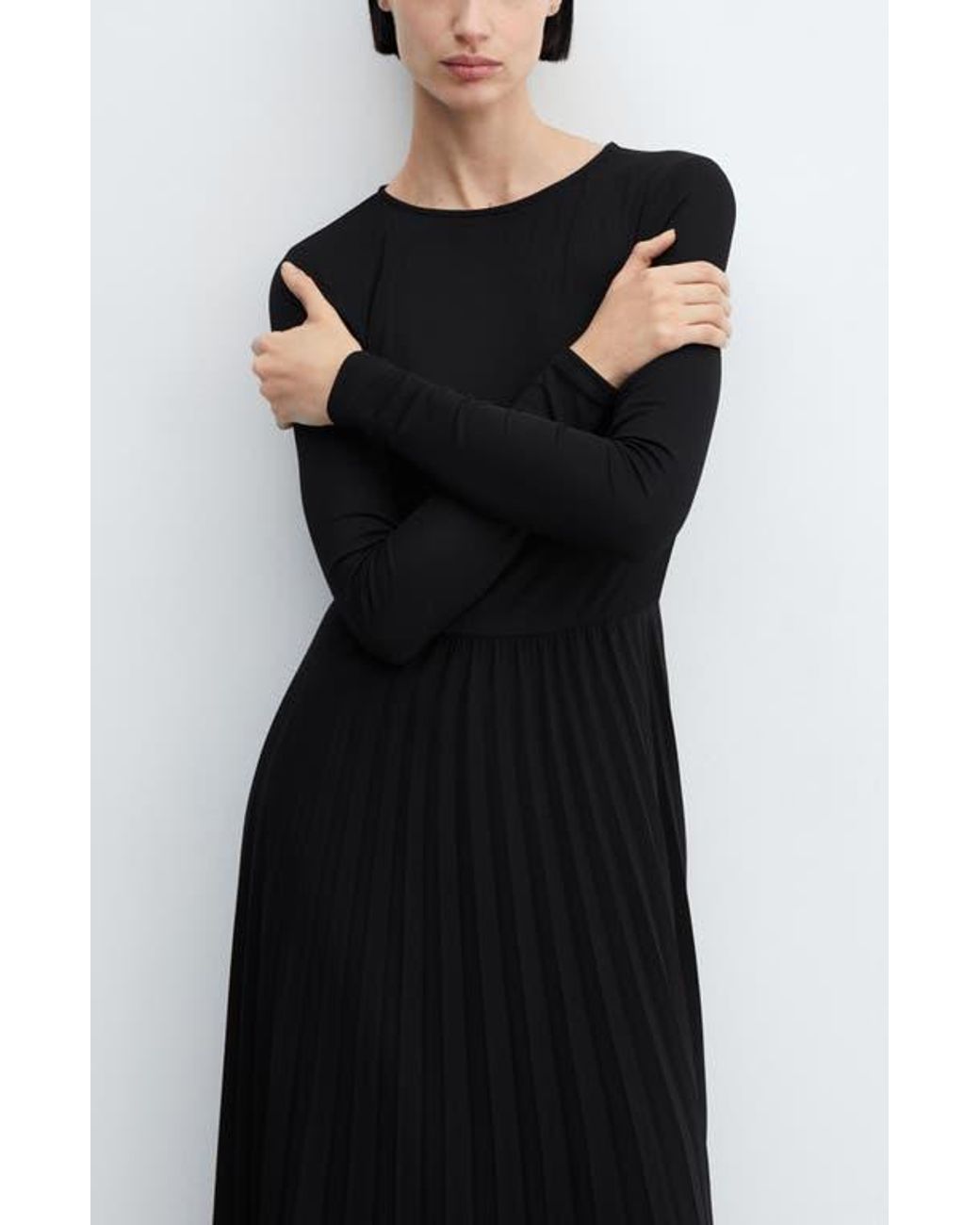 knee length dresses for ladies MANGO. Red pleated midi dress T.xs  Hibuy market