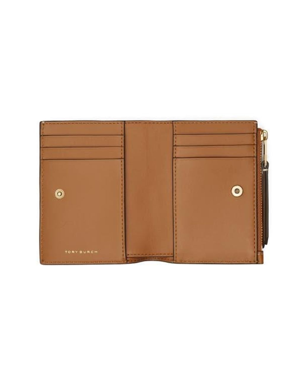 ★Tory Burch★T Monogram Denim Bi-Fold Wallet Tory Burch T Monogram Denim Bifold Wallet in Blue | Lyst
