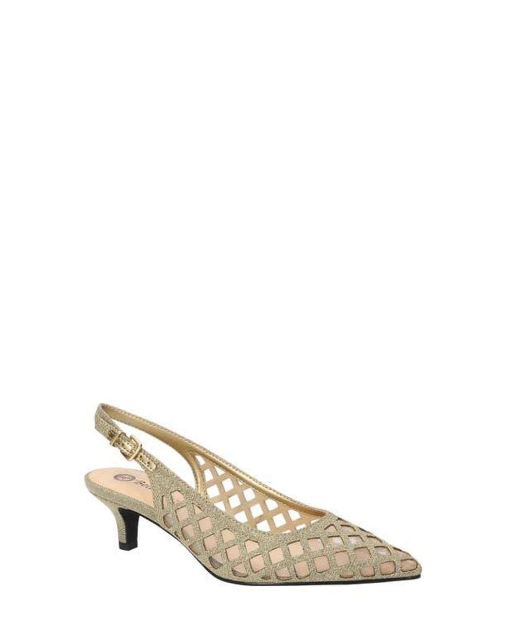 Bella Vita Natural Noel Slingback Pointed Toe Pump