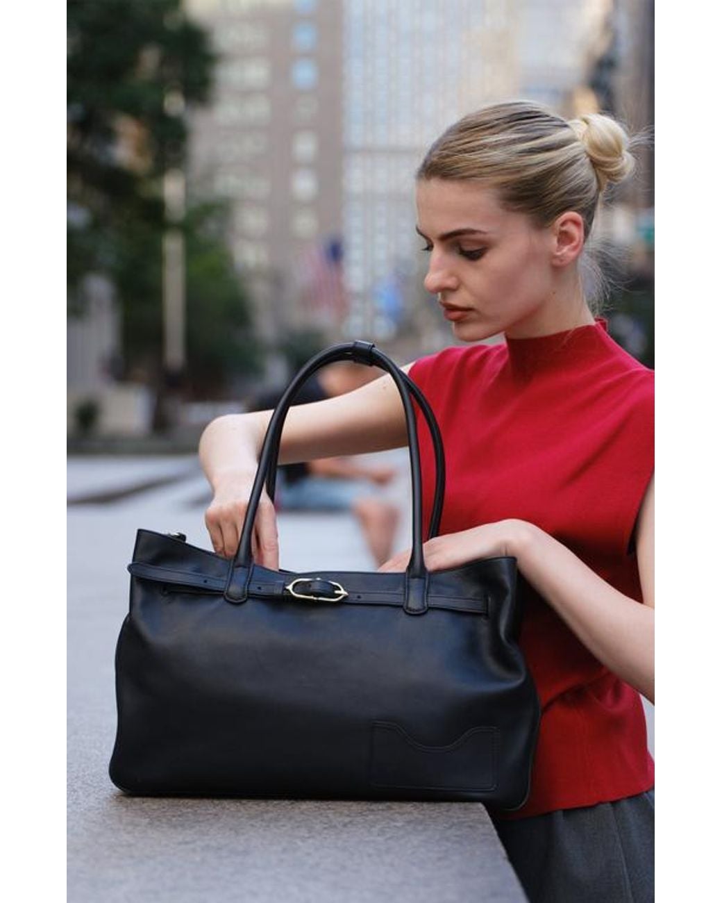 OLEADA Black Marina Tote