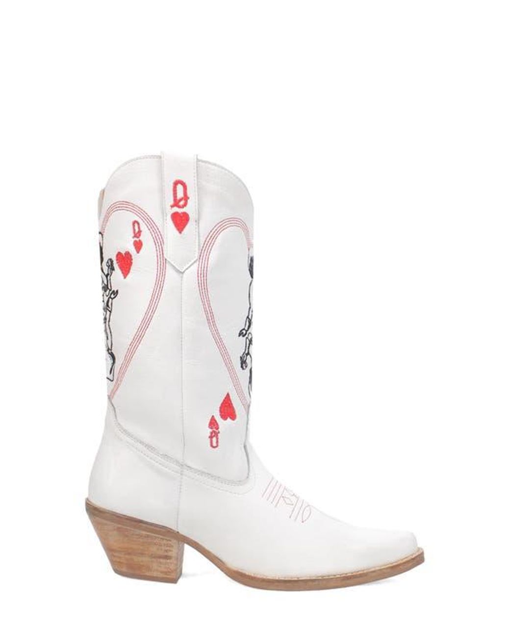 Dingo White Queen A Hearts Western Boot