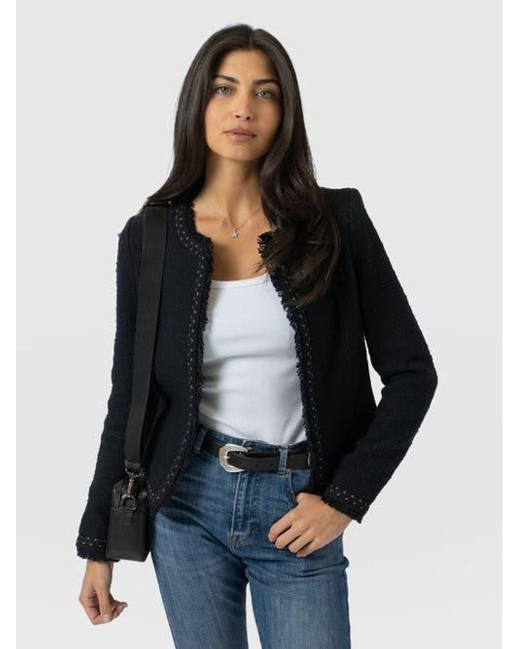 Saint + Sofia Blue Rayner Jacket