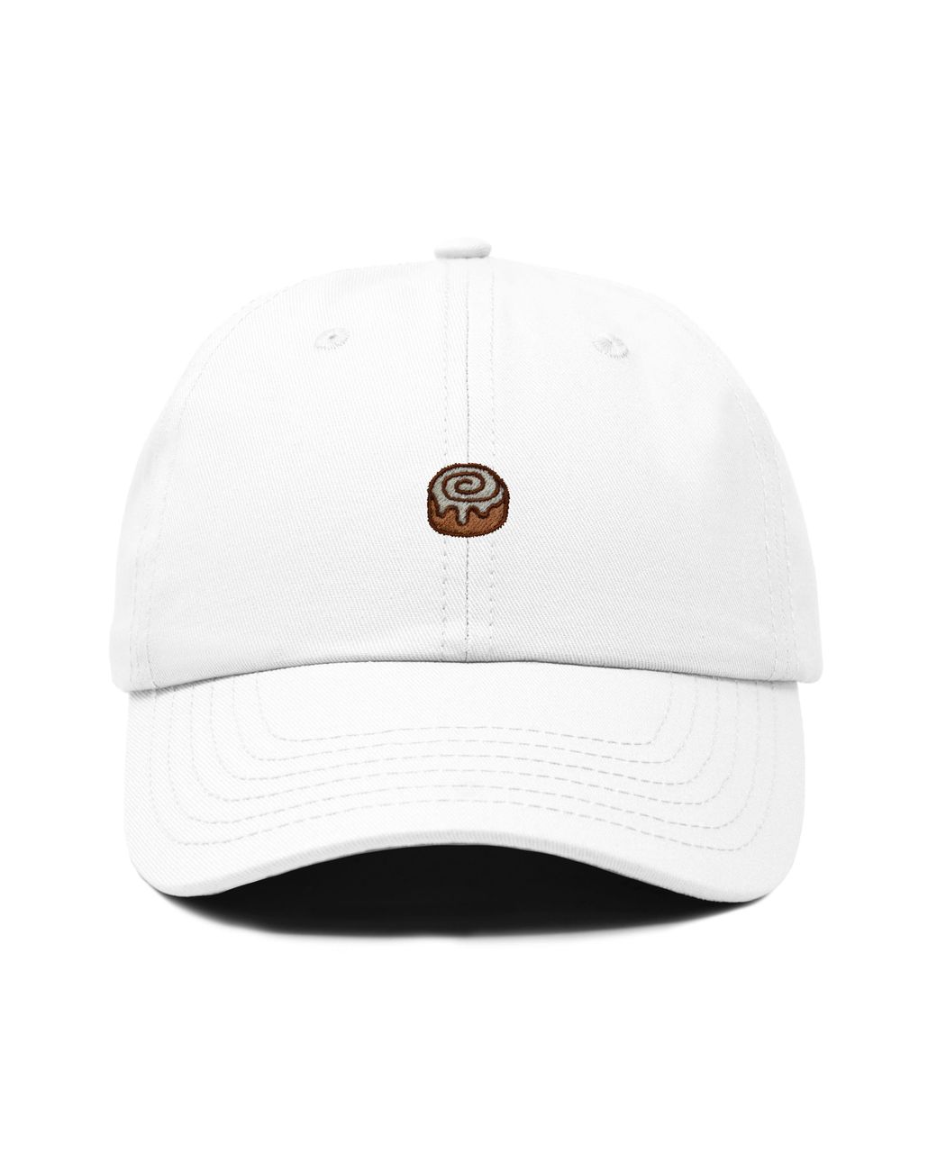 Alix White Cinnamon Roll Dad Cap