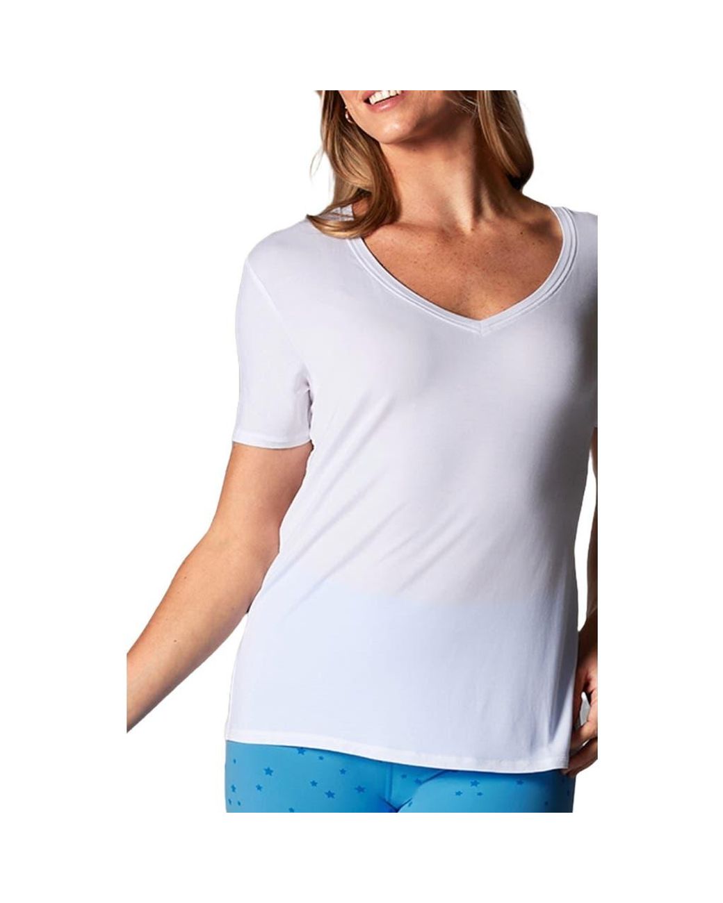 Tavi White Everyday V-Neck Tee
