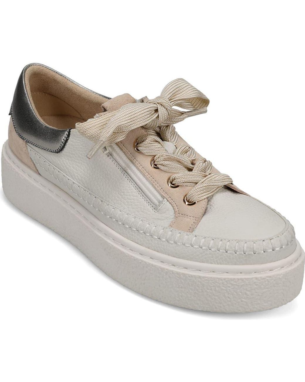 Vaneli White Yoga Platform Sneaker