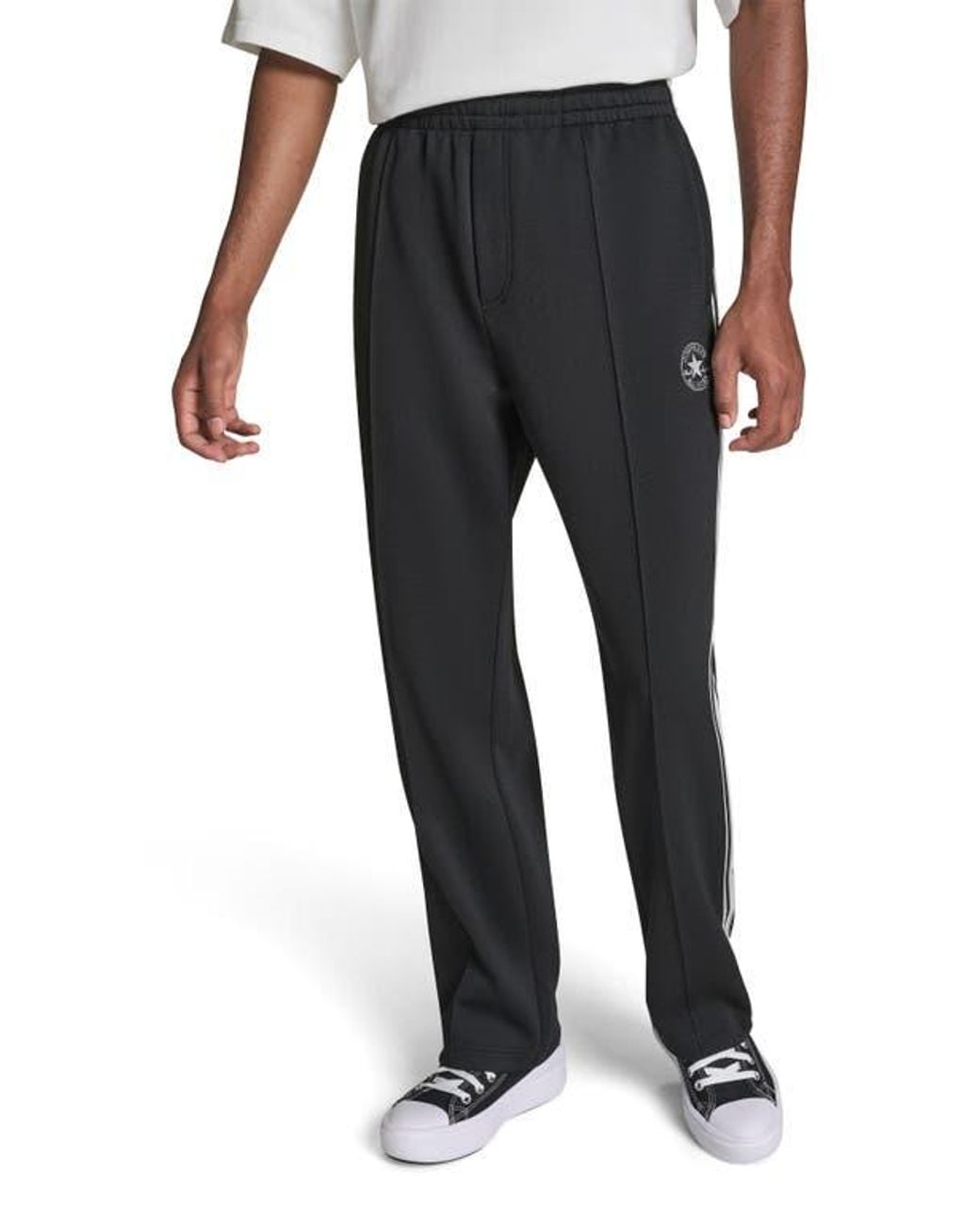 Converse Black Chuck Taylor Patch Track Pants for men