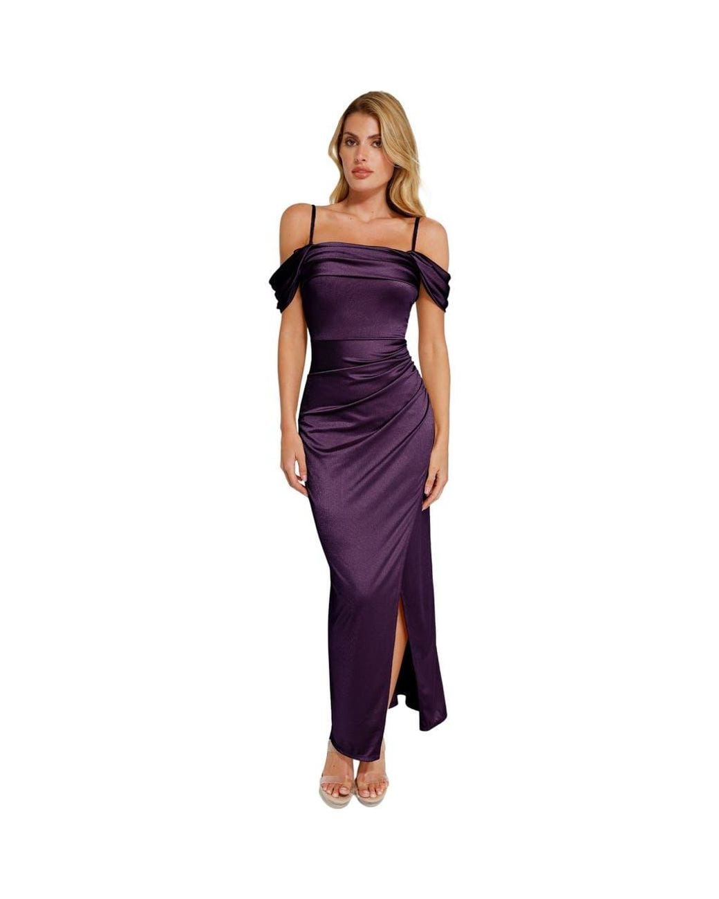 knee length dresses for ladies Bombshell Maxi Shapewear Dress - Midnight Peony