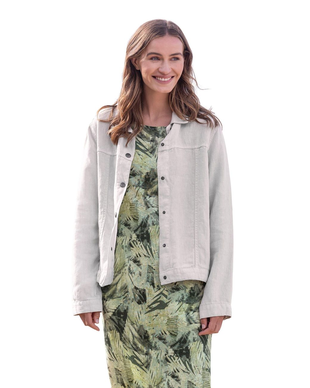 Celtic & Co. Gray Linen Western Jacket
