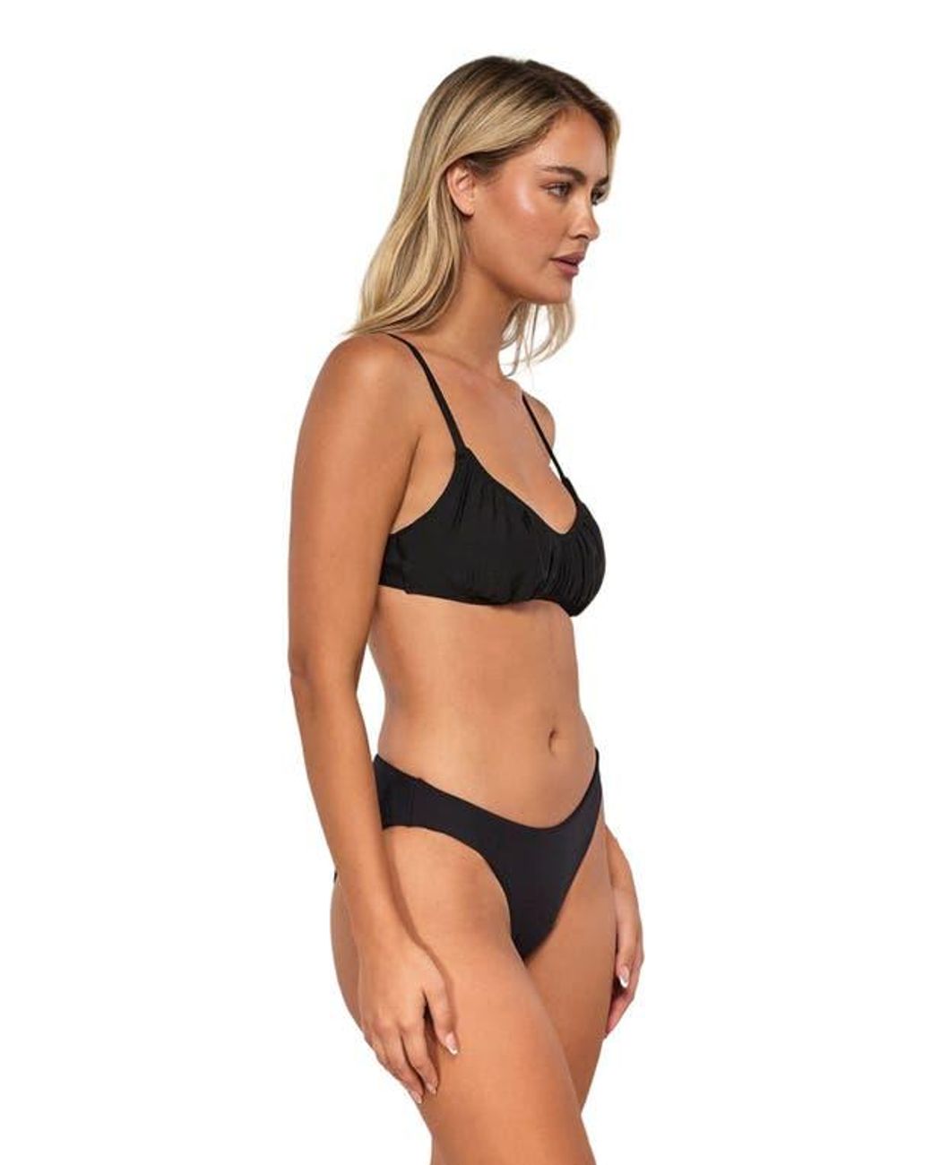 Swim Systems Brown Bonnie Bikini Swimsuit Top