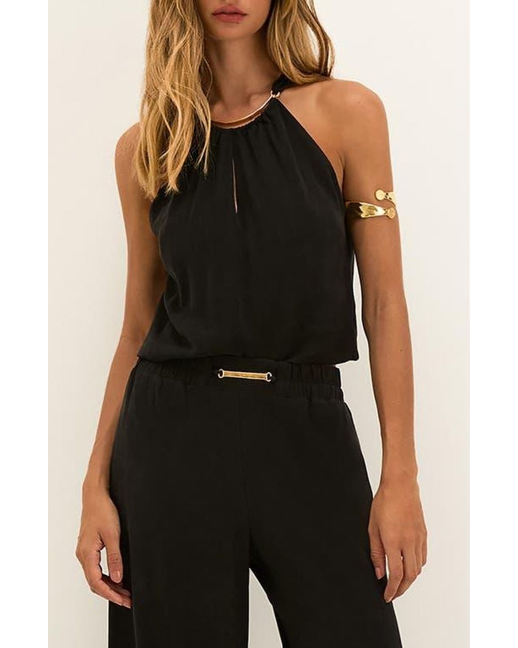 ViX Black Solid Joy Cover-Up Top