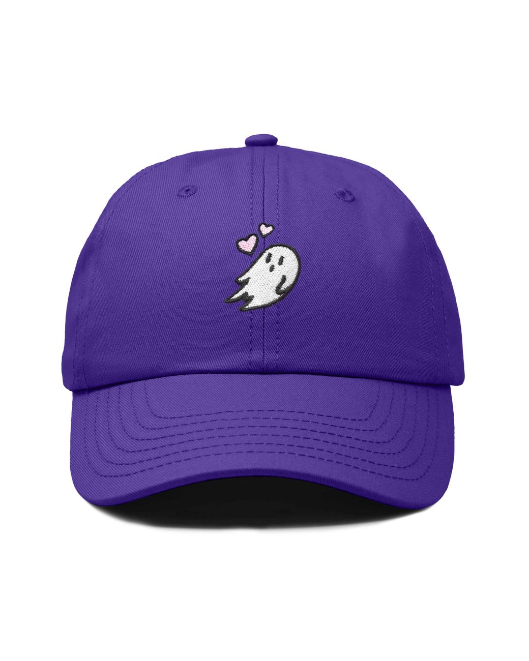 Alix Purple Heartly Ghost Embroidered Cap