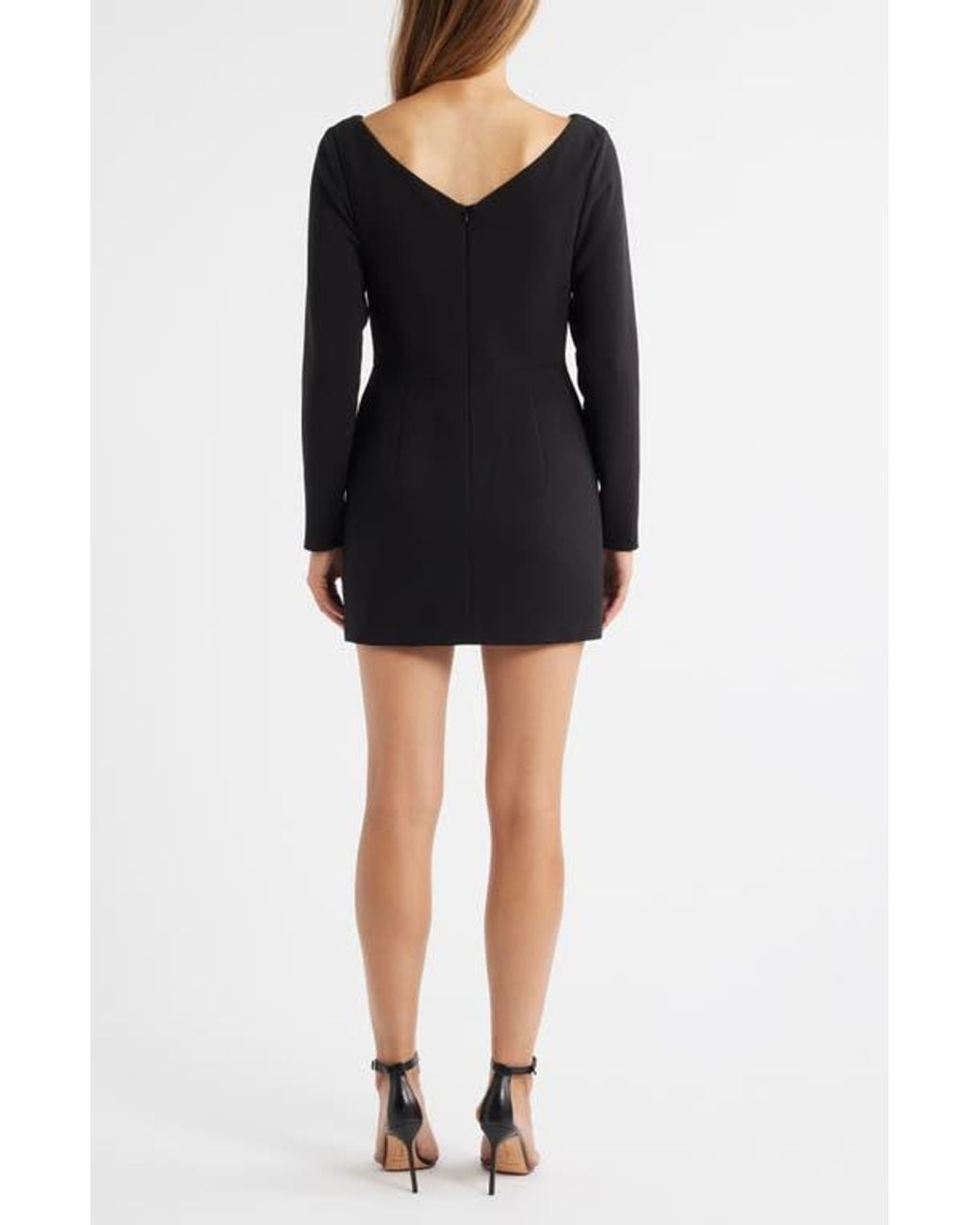 knee length dresses for ladies Black Halo Jackie O Sheath Dress in Cobalt | Classic 3/4 Sleeve main image 1