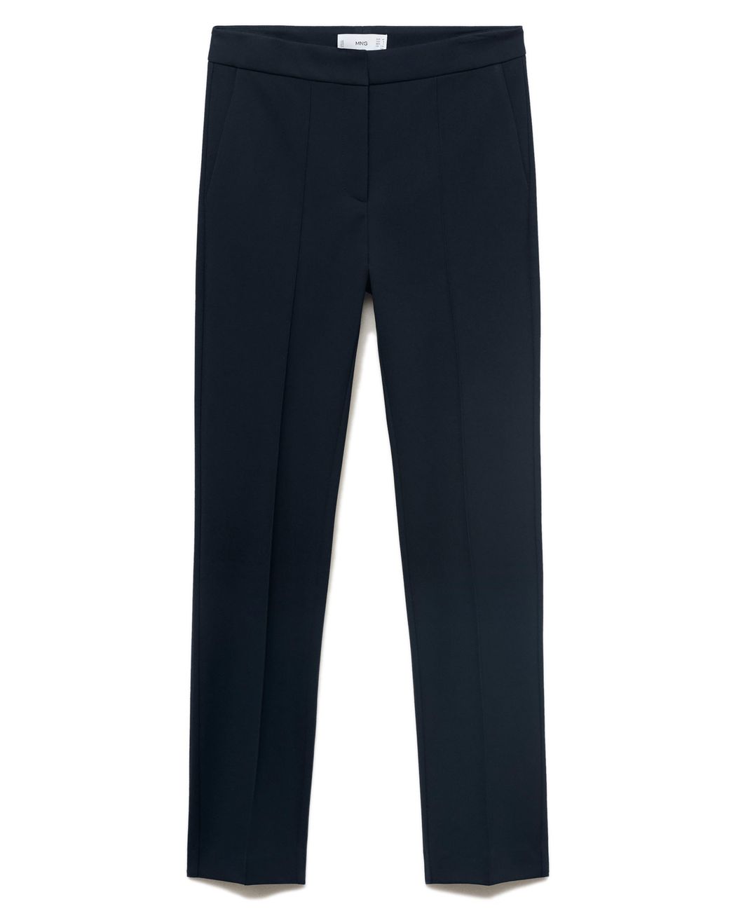 Mango Blue Straight Leg Pants