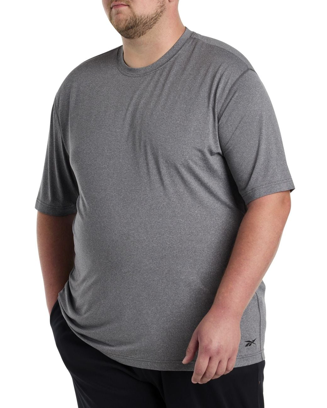 Reebok Gray Big & Tall Base Layer Top for men