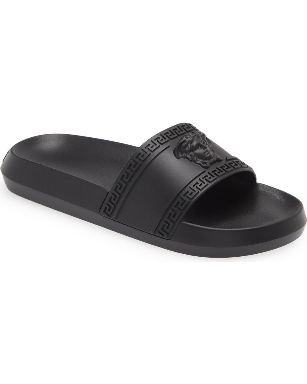 Versace Black Medusa Pool Slide for men