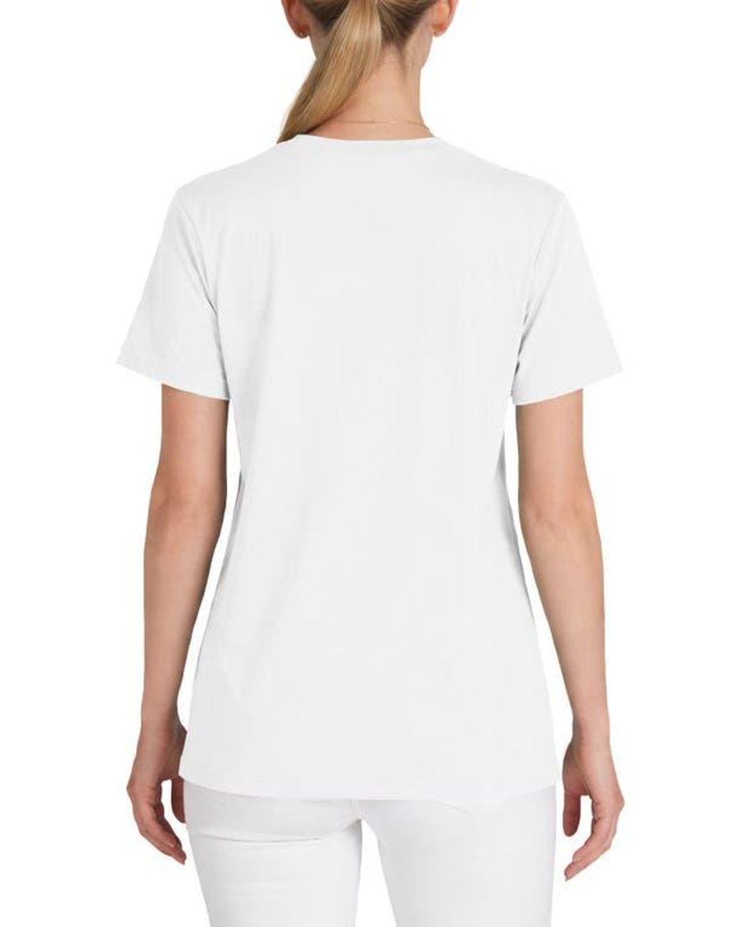 Alix White Ghost Mode Jersey Relaxed Tee