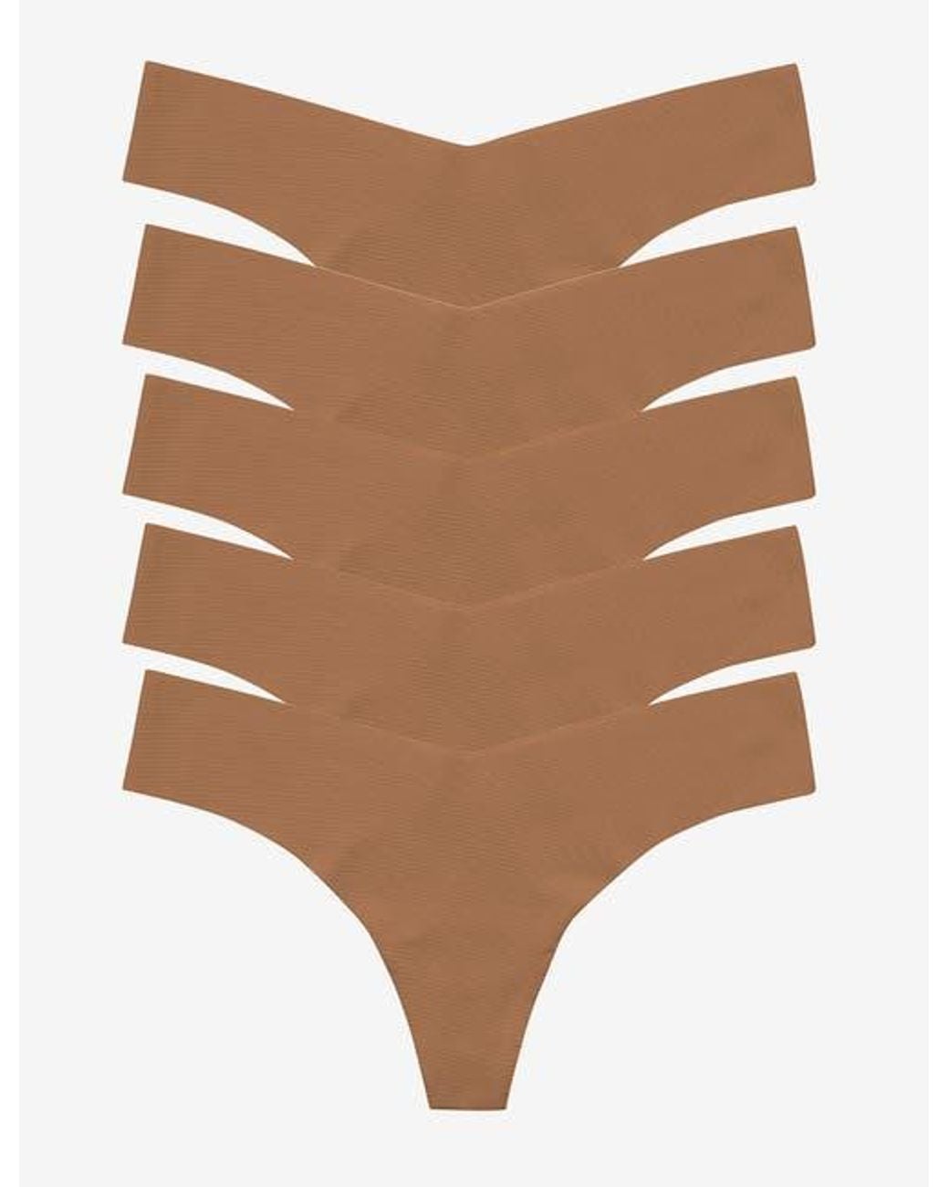 Commando Natural Classic Solid Thong 5-Pack