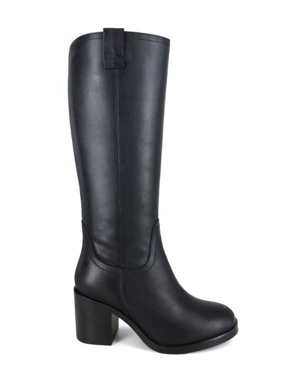 Zigi Casper Knee High Block Heel Boot in Black | Lyst