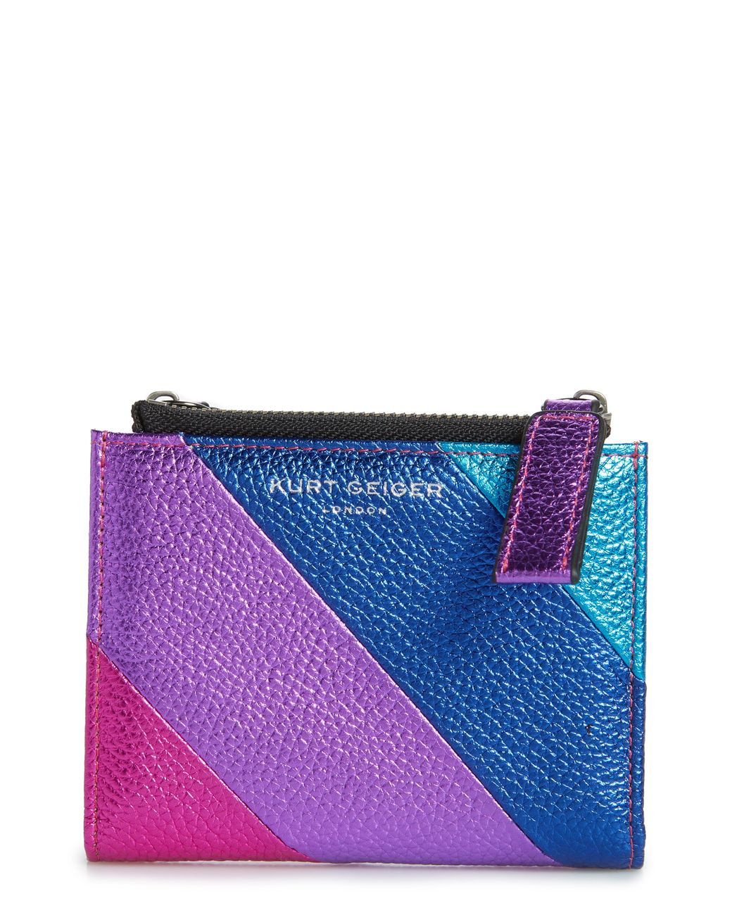 Kurt Geiger Rainbow Shop Stripe Leather Wallet - Lyst