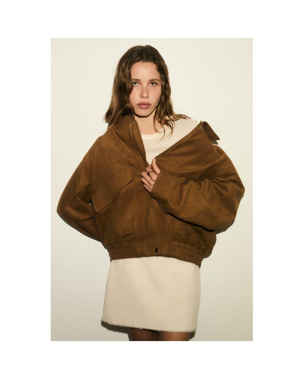 H&M Brown Napped Jacket