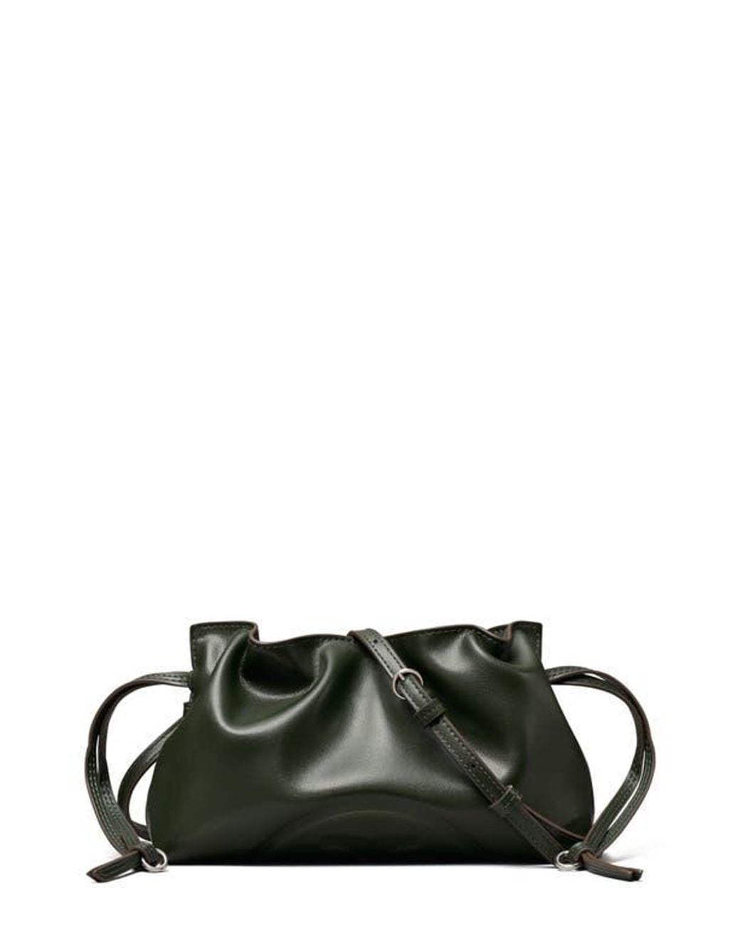 Tory Burch Black Ella Recycled Polyester Drawstring Pouch