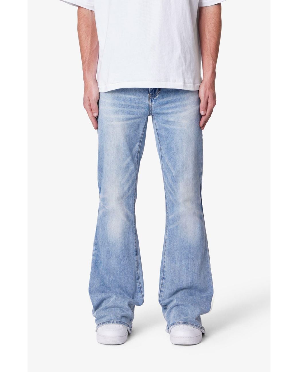 MNML Blue Super Flare Jeans for men