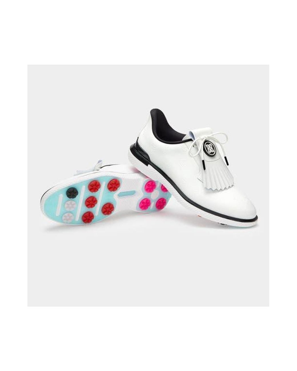 G/FORE Gallivan2R Debossed Heart G's Kiltie Golf Shoe in White | Lyst