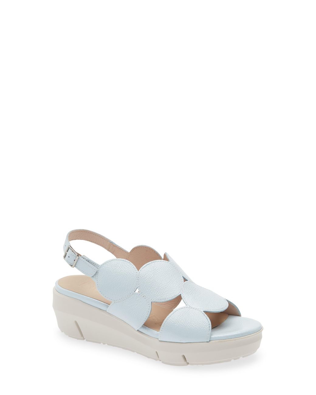 Wonders White Platform Sandal