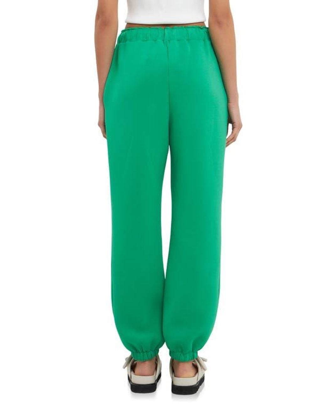 Grey Lab Green Drawstring Joggers