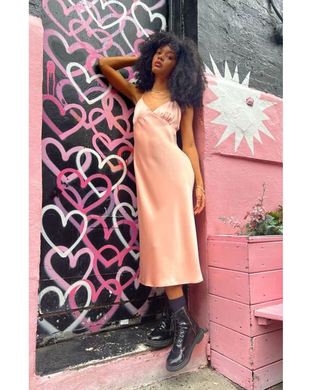 Bp midi slip dress discount