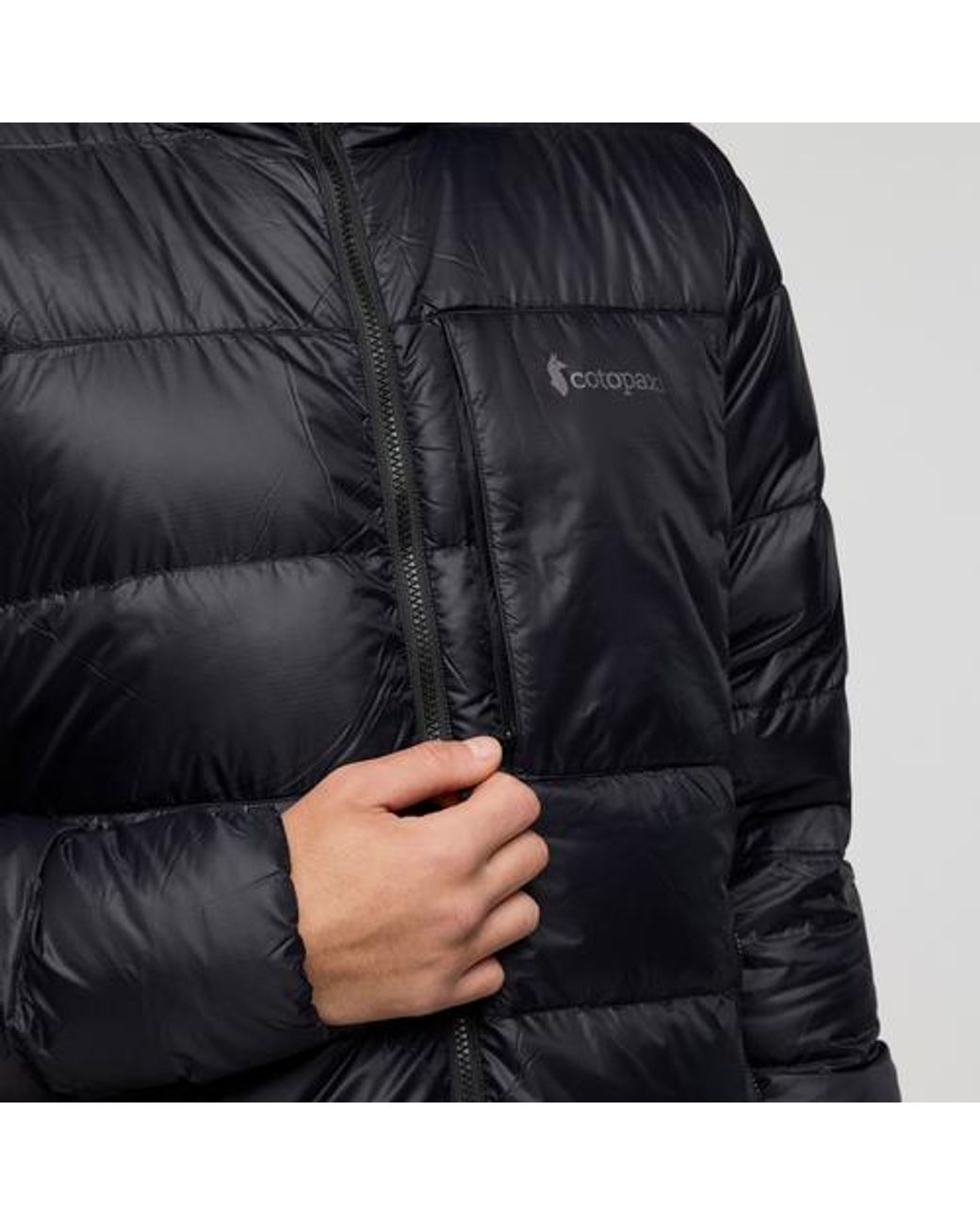 COTOPAXI Black Fuego Max Down Hooded Jacket for men
