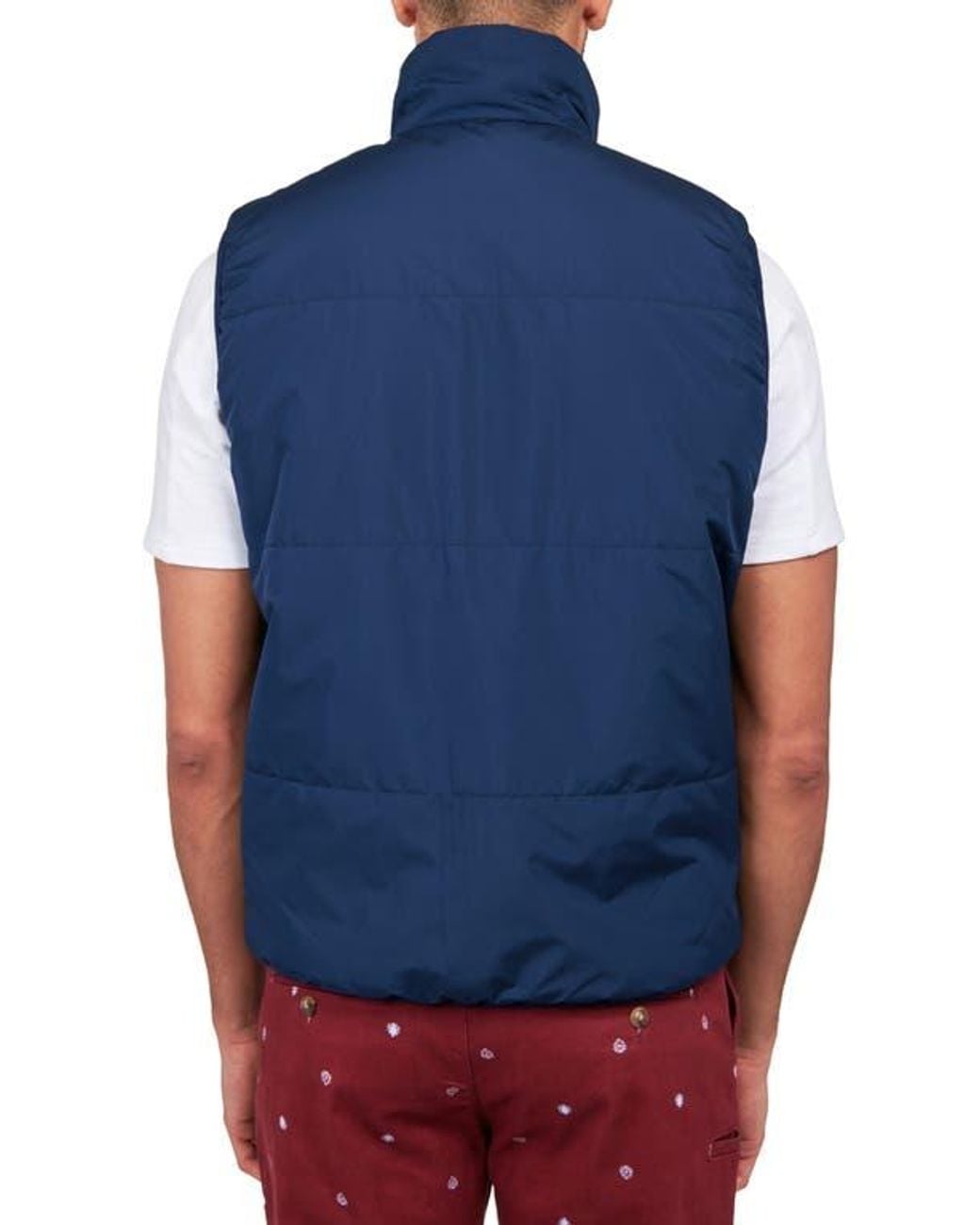 Con.struct Blue Reversible Puffer Vest for men