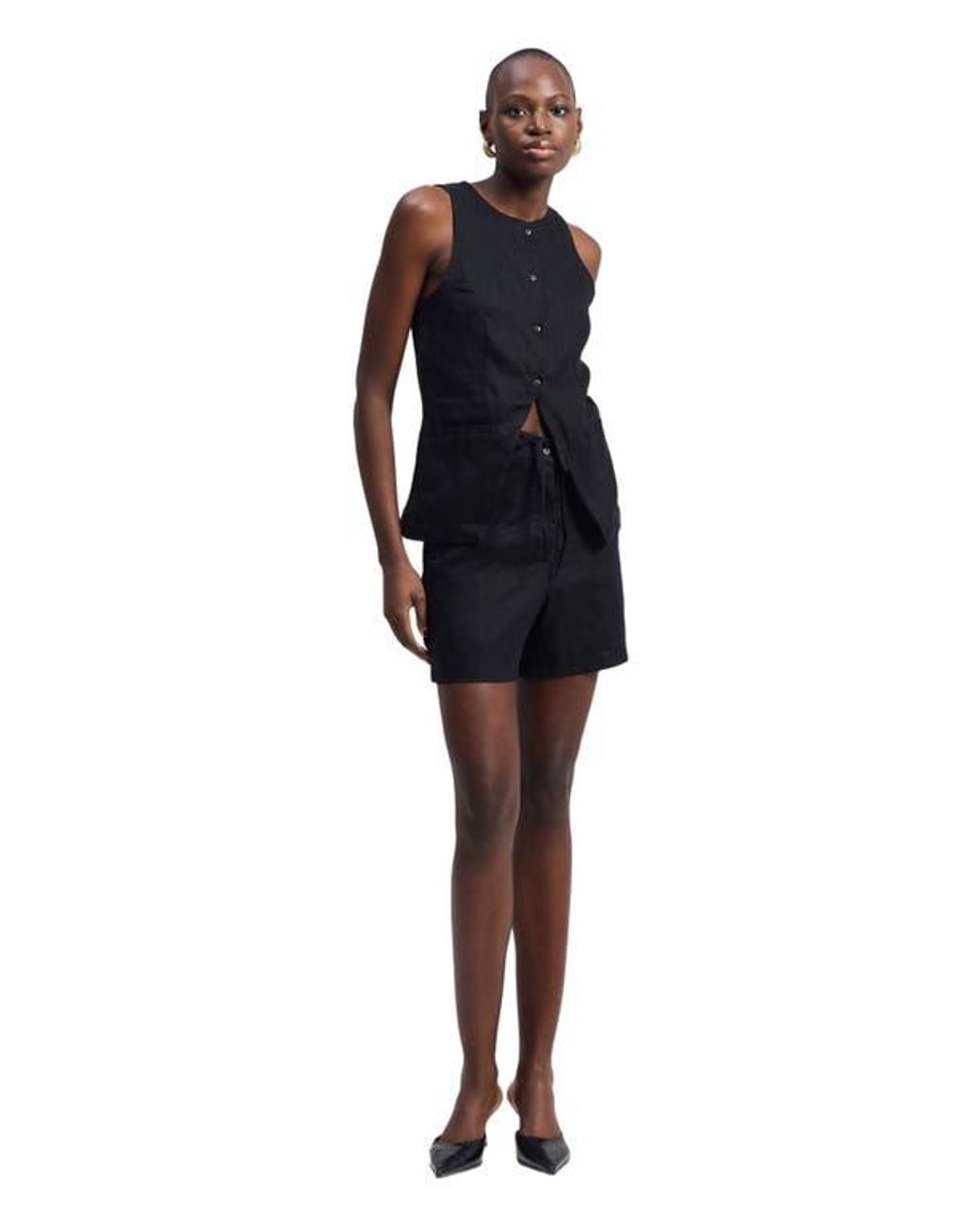 REISTOR Black Sleeveless Vest Jacket