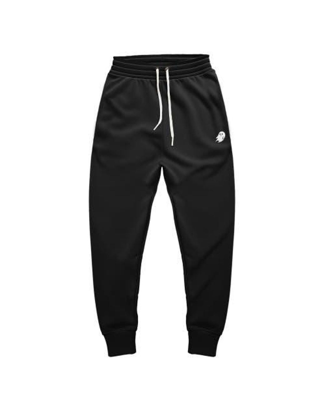 Alix Black Ghost Fleece Jogger Sweatpants for men